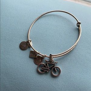 Alex and Ani Bicycle Bracelet in Silver